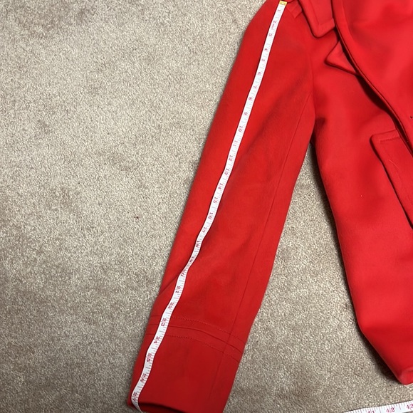 J. Crew red pea coat - Picture 9 of 10